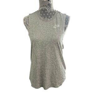 Nike Womens Dry Training Tank Gray Size Small Dri FIt Active Wear Top
